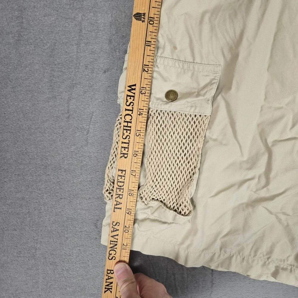 VTG Banana Republic Cargo Shorts Men 35 Safari Travel Outback Photographer Beige